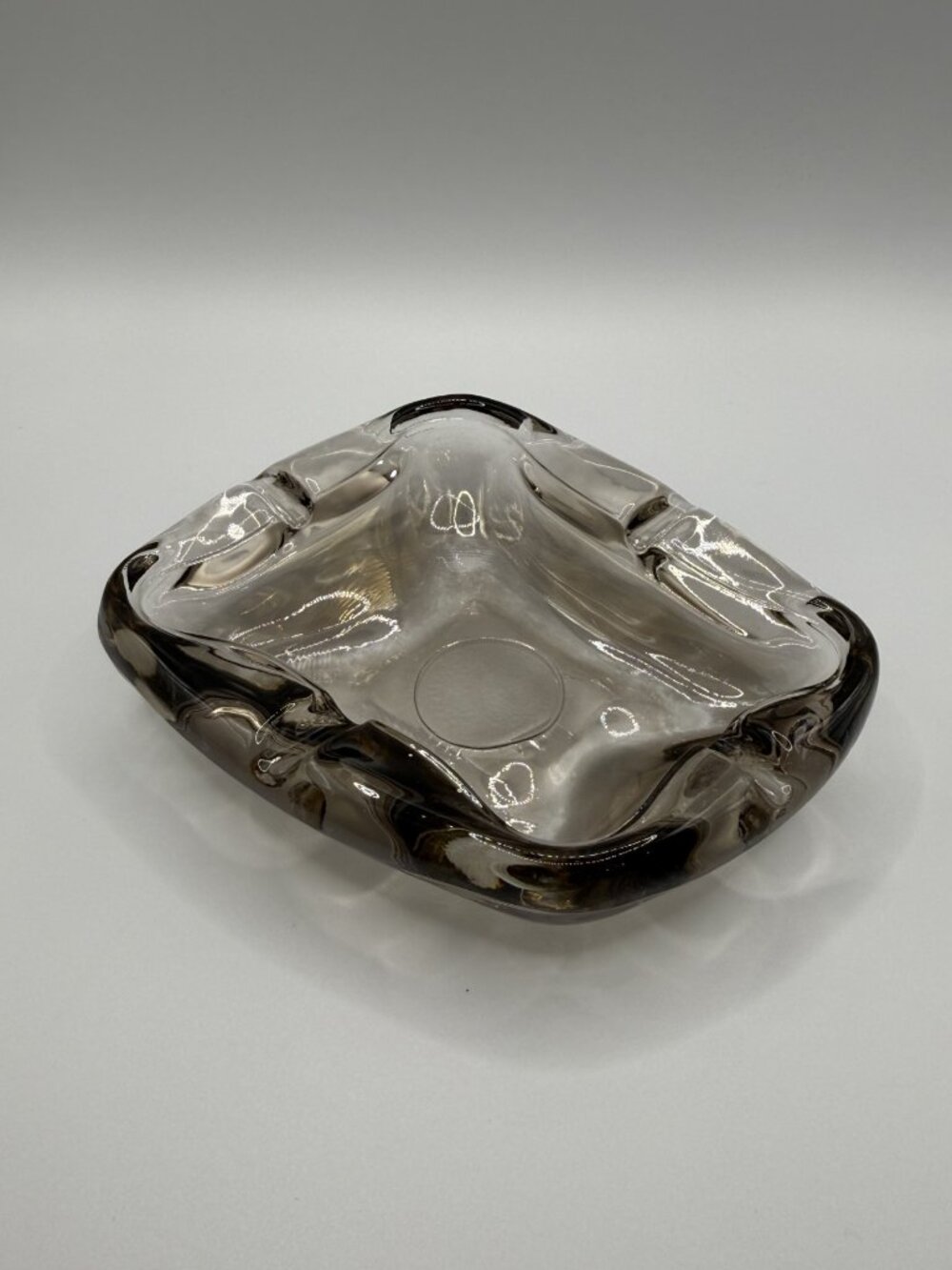 Vintage Anchor Hocking MCM Glass Ashtray